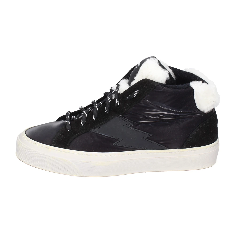 Stokton Black Sneakers, Female, 4 Uk, Women's Textile Trainers