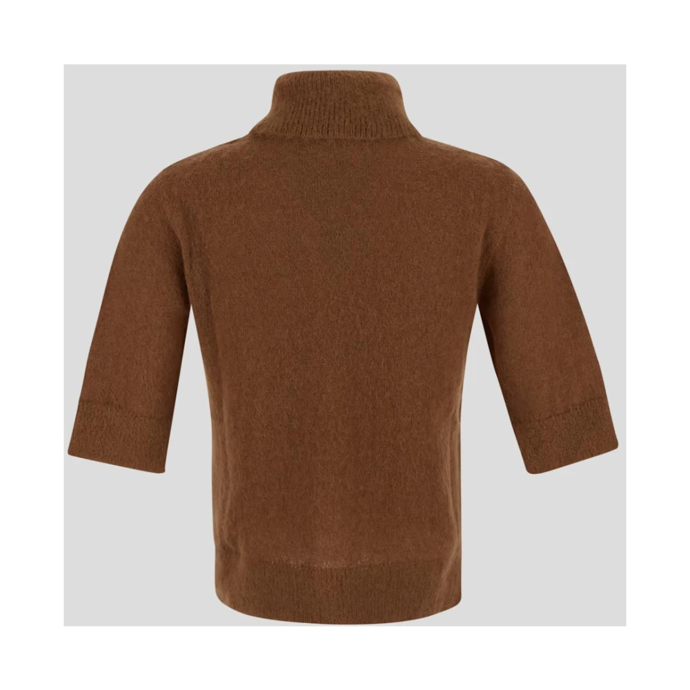 Lardini Alpaca Coltrui Breiwerk Brown Dames