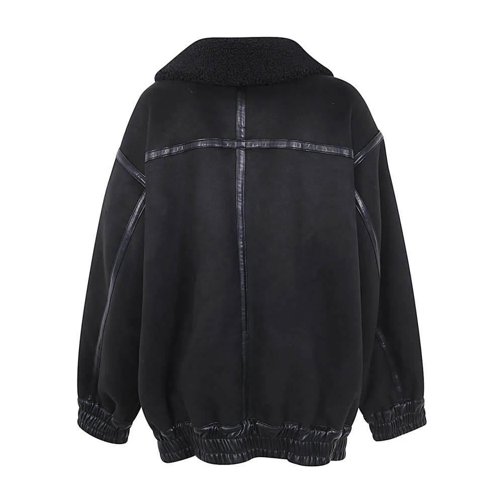 Rotate Birger Christensen Zwarte Oversized Bomberjack Black Dames