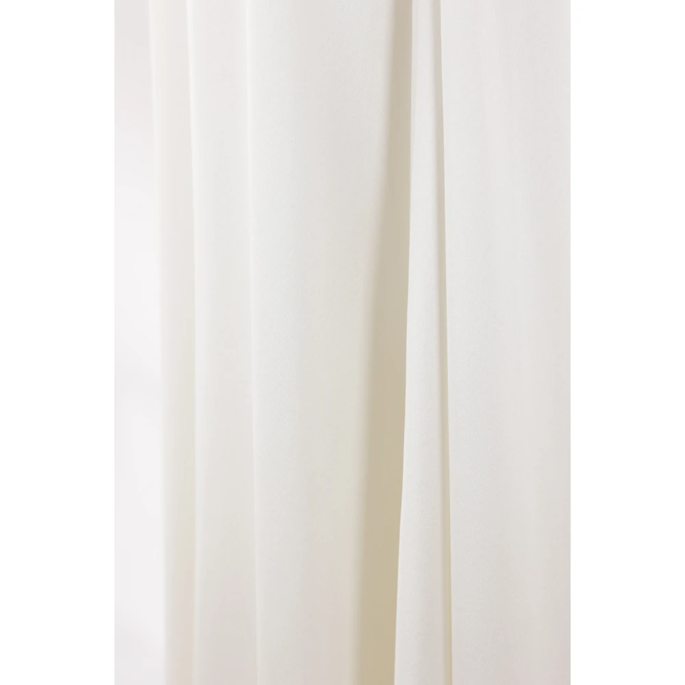 Max Mara Witte Een-Schouder Zijden Jurk White Dames