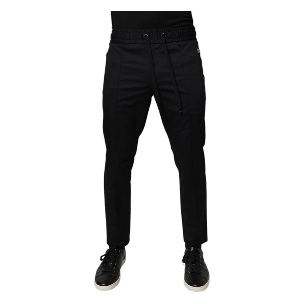 Dolce & Gabbana Men's Dark/Blue Cotton Jogger Sweatpants