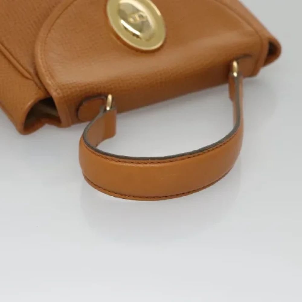 Dior Vintage Pre-owned Leather dior-bags Brown Dames