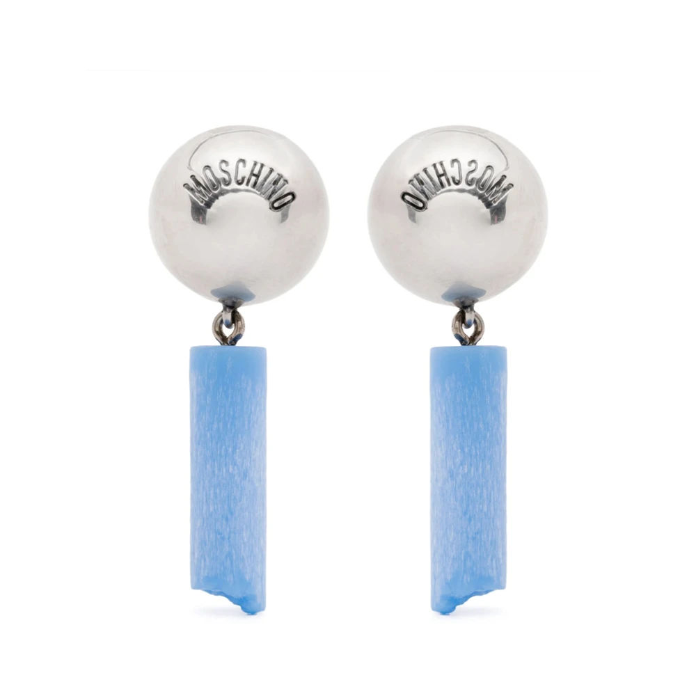 Moschino, Accessoarer, Dam, ONE Size, Silverton Dangle Örhängen Par