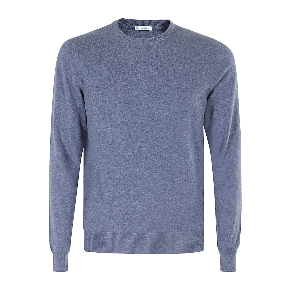 Malo Basis Ronde Hals T-Shirt Blue Heren