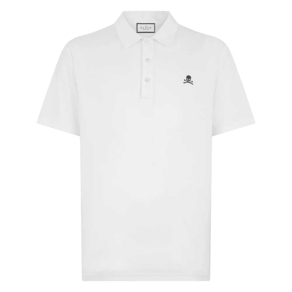 Philipp Plein Men's White Classic Polo Shirt Skull - Polo Shirts - L - Tops