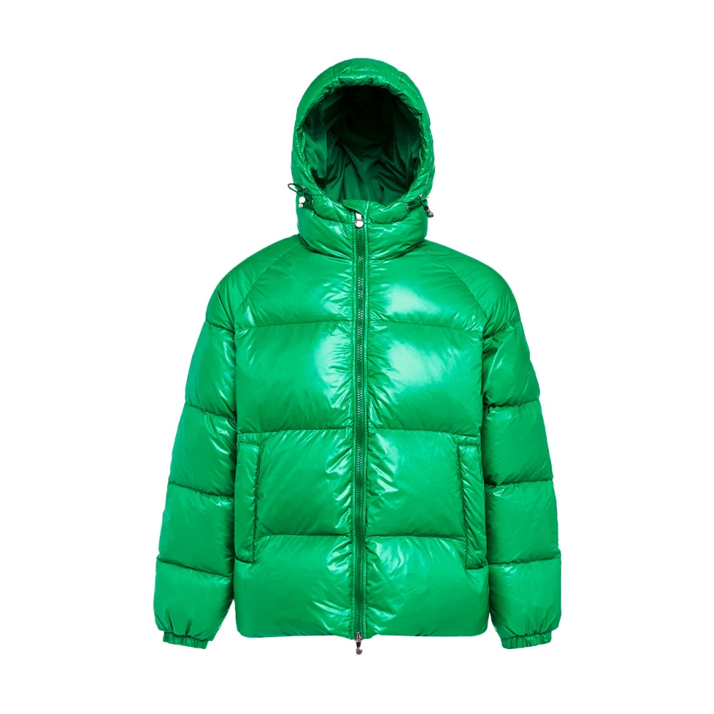Pyrenex Groene Unisex Gewatteerde Jas met Capuchon Green Heren