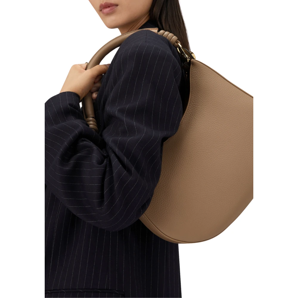 Furla Moderne Schoudertas Woestijnstijl Brown Dames