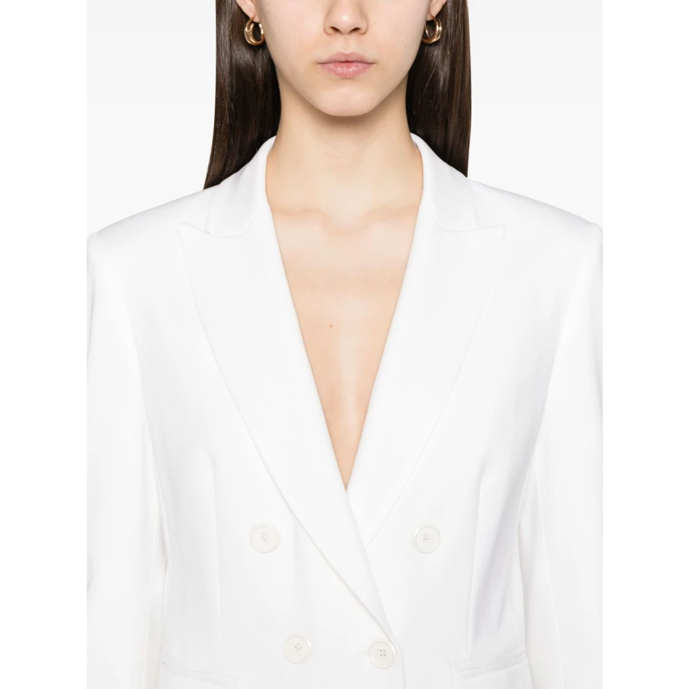 pinko Witte Jas Buitenkleding Ss25 White Dames