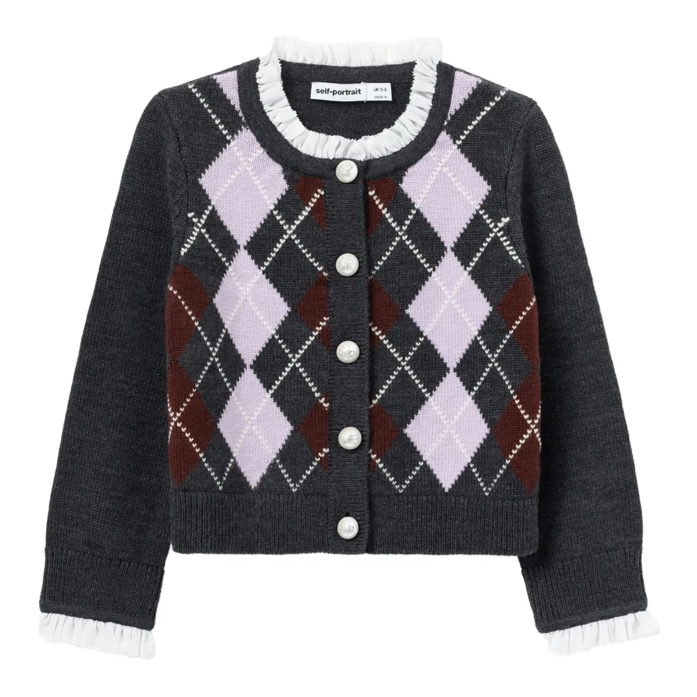 Self Portrait Girls Multicolor Kids Cardigans, 8 Y, Cardigan