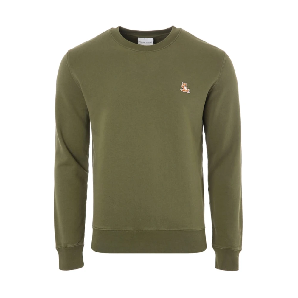Maison Kitsuné Stijlvolle Sweatshirt voor Modieuze Look Green Heren