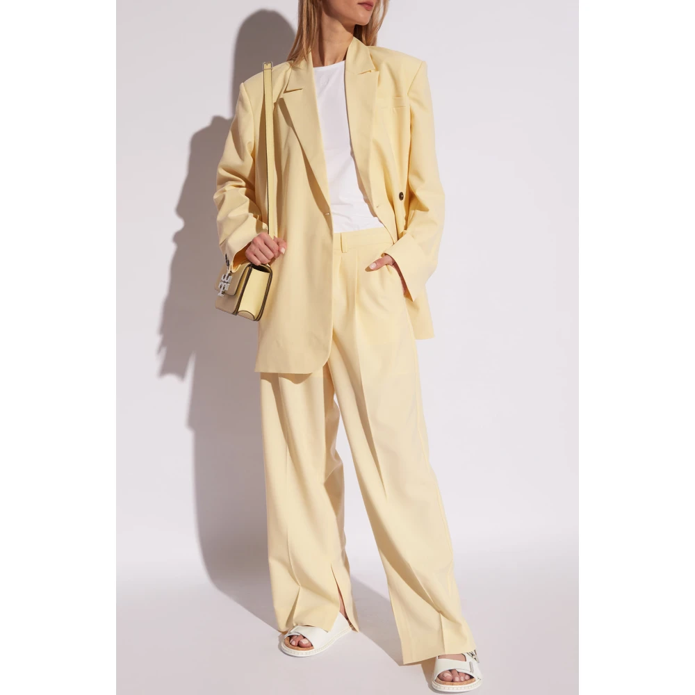 Birgitte Herskind Linea top met logo White Dames