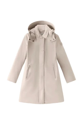 Tech SoftShell Trenchcoat med avtagbar huva