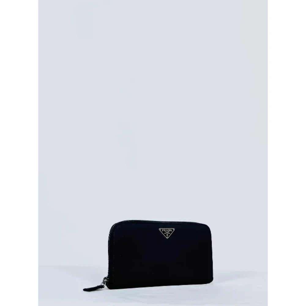 Prada Vintage Pre-owned Leather wallets Blue Dames