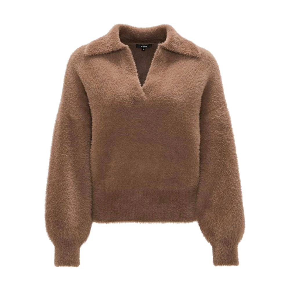 Opus Stijlvolle Pullover met Uniek Ontwerp Brown Dames