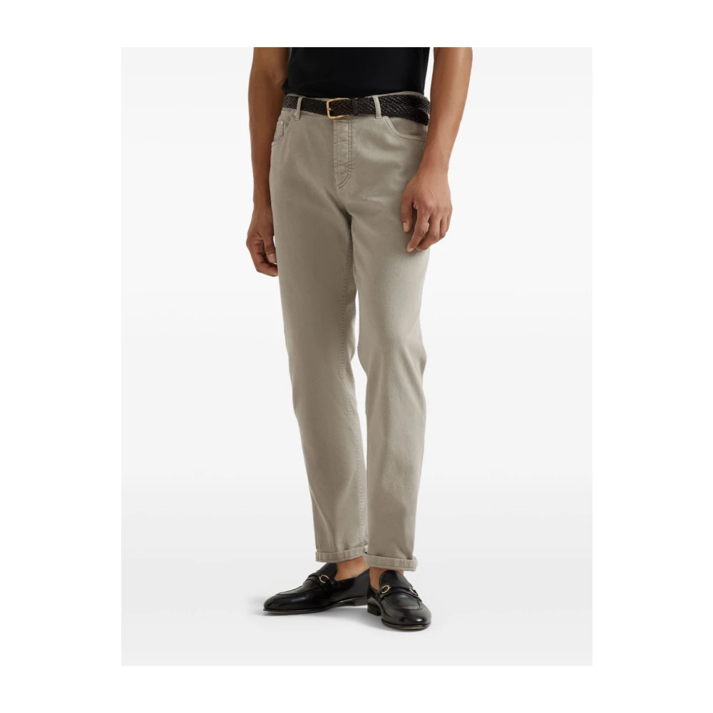 BRUNELLO CUCINELLI Stijlvolle Jeans voor Mannen Gray Heren