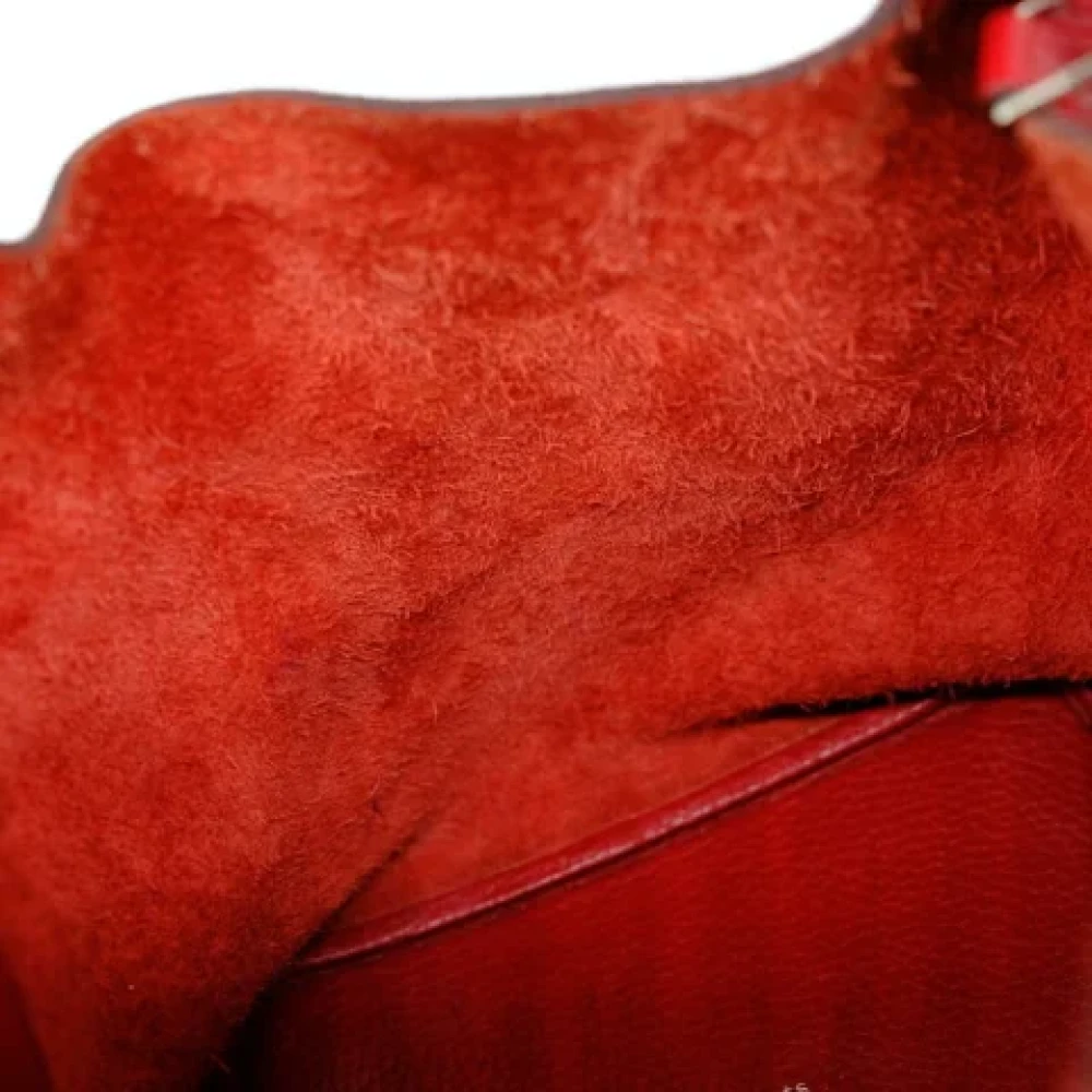 Hermès Vintage Pre-owned Fabric handbags Red Dames