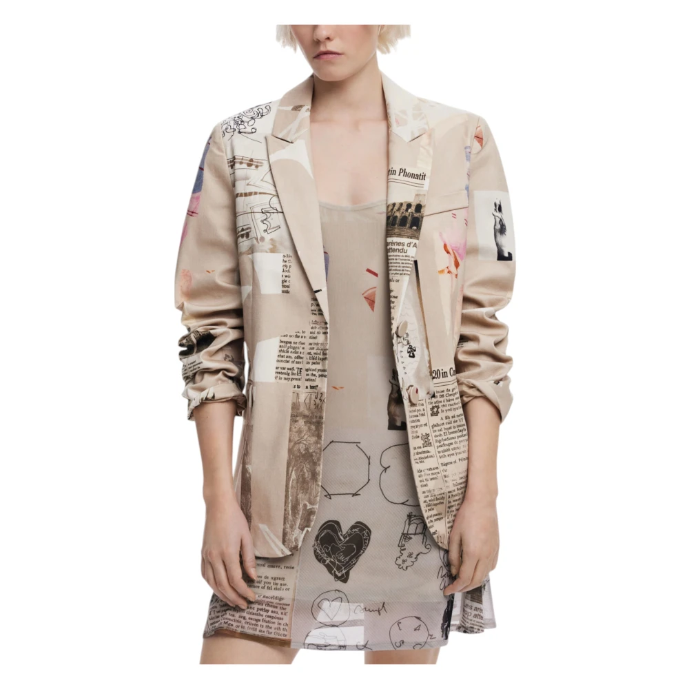 Desigual Katoenmix Damesjas Collectie Multicolor Dames