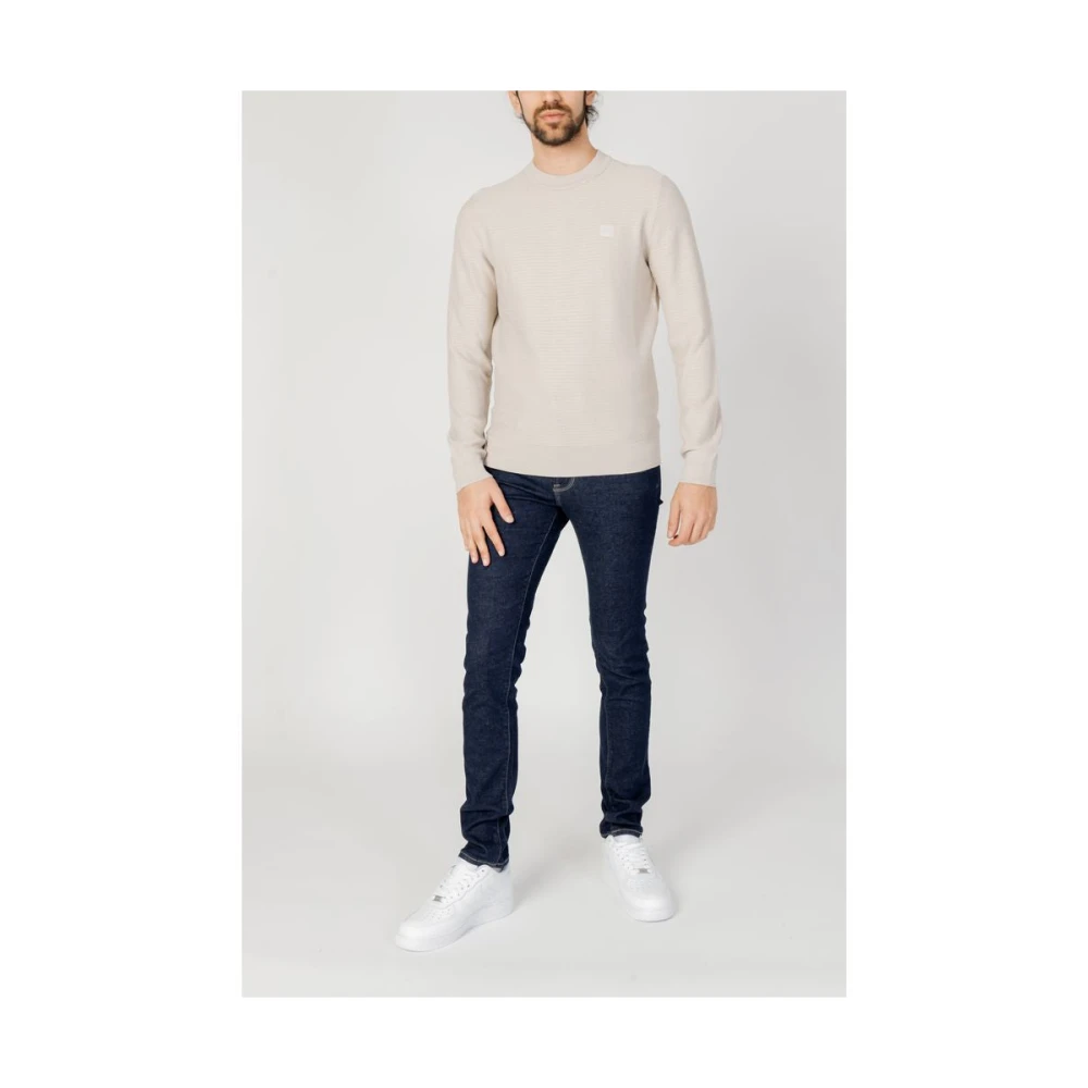 Hugo Boss Beige Katoenen T-shirt Lente Zomer Collectie Beige Heren