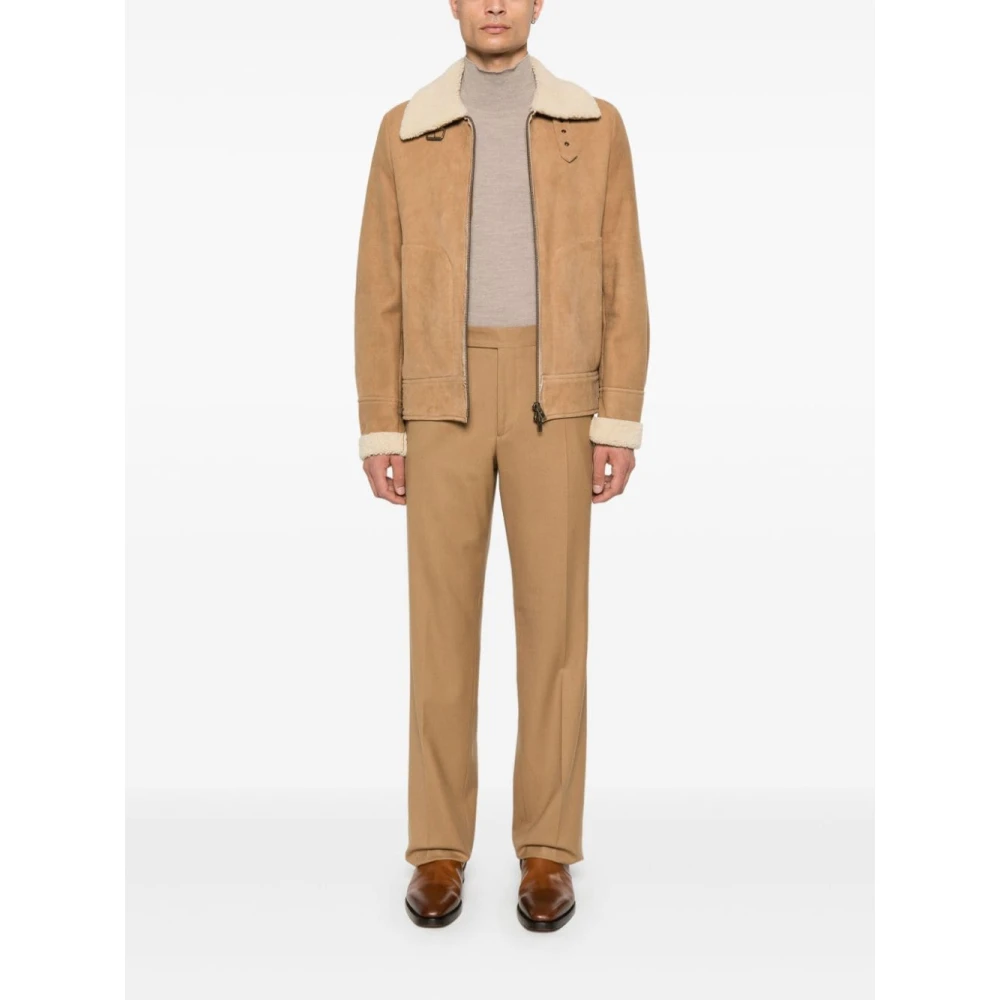 Salvatore Santoro Stijlvolle Jassen Collectie Beige Heren