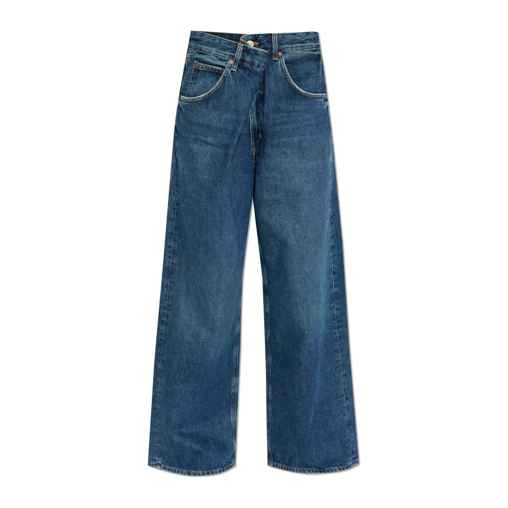 Agolde Women's Blue Wide Jeans, W29, Vana Jeans