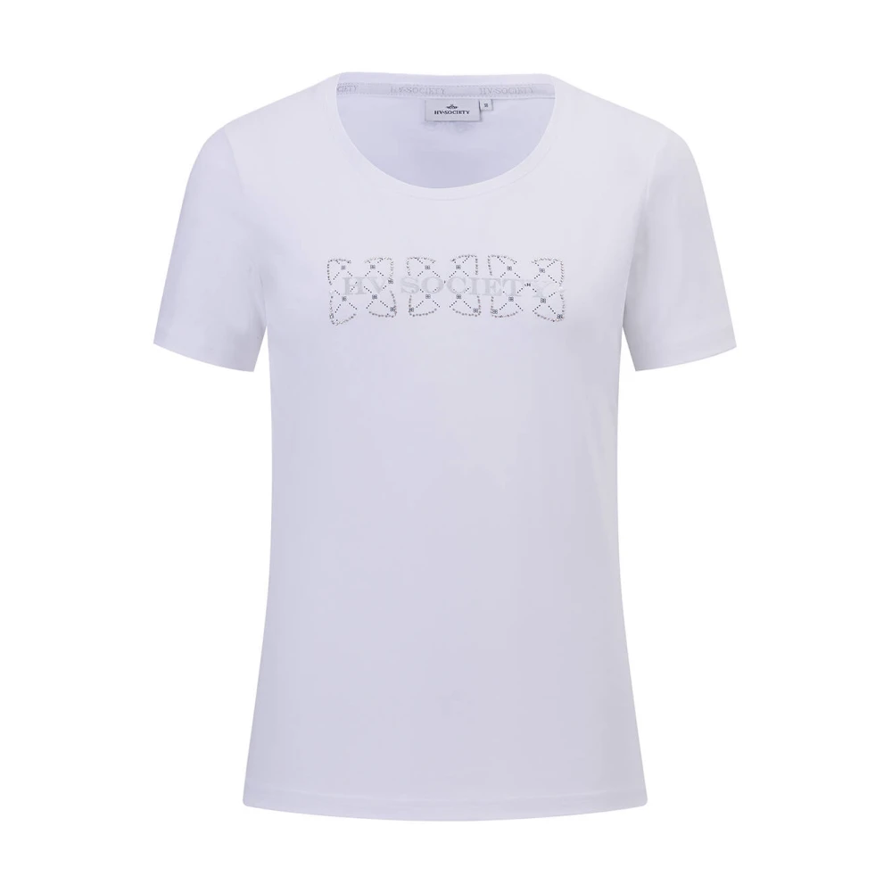 HV Polo Korte Mouw Top Dalan White Dames