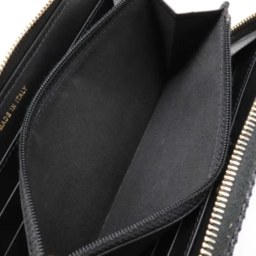 Chanel Vintage Pre-owned Canvas wallets Black Dames