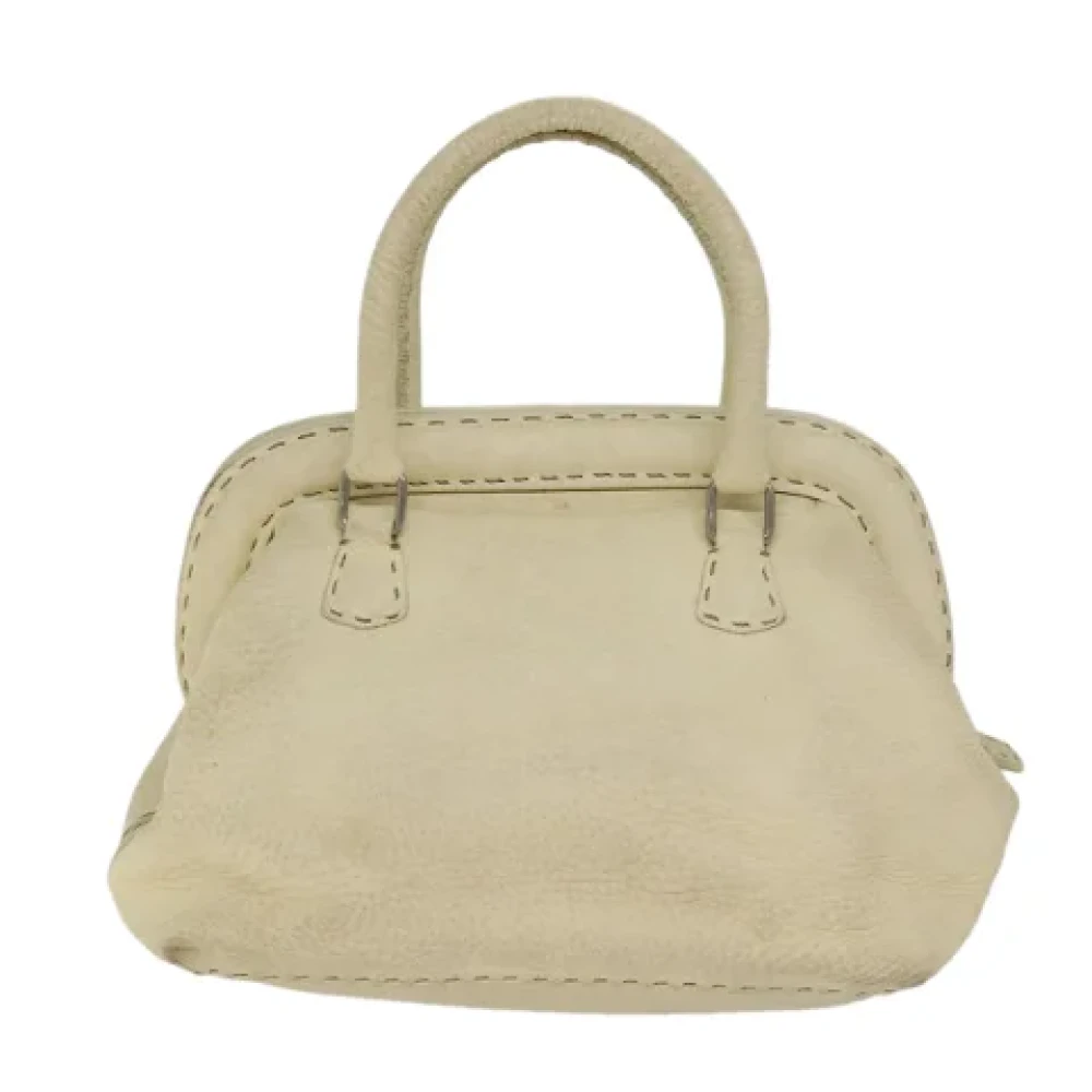 Fendi Vintage Pre-owned Canvas handbags Beige Dames