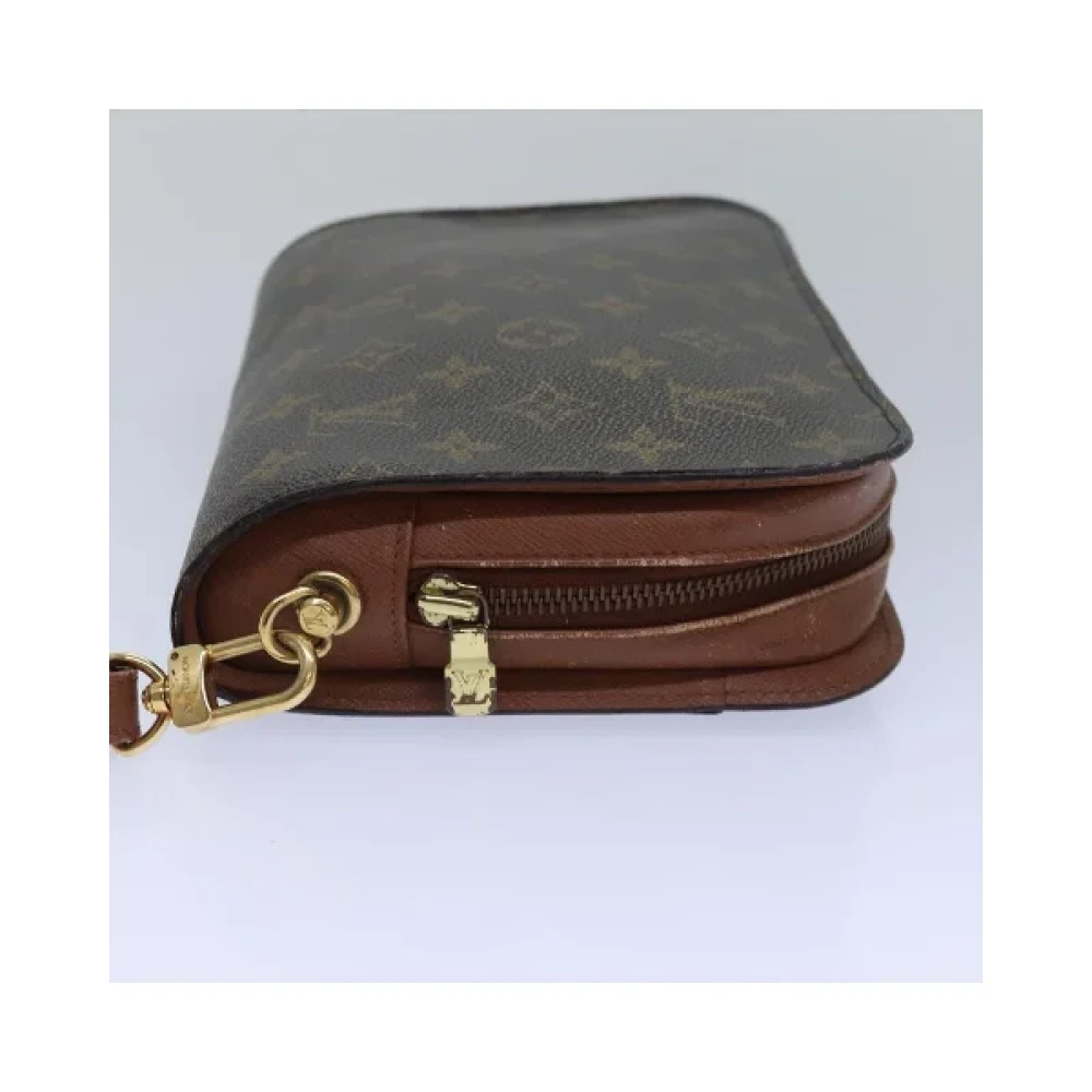 Louis Vuitton Vintage Pre-owned Canvas clutches Brown Dames