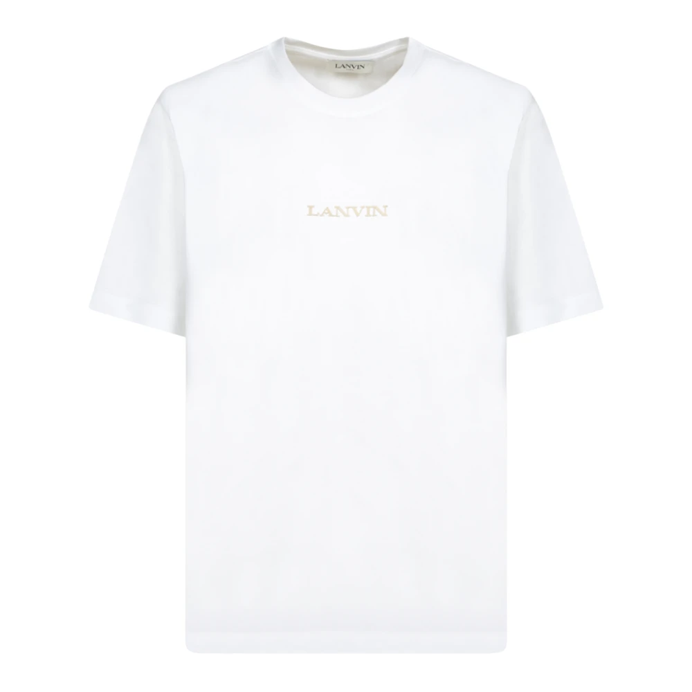 Lanvin Vit T-shirt Casual Stil White, Herr