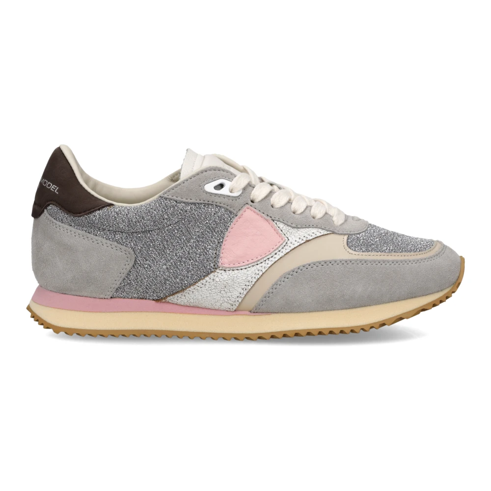 Philippe Model Mujer Gris - Blville Running Sneakers - Shoes - 38 Eu