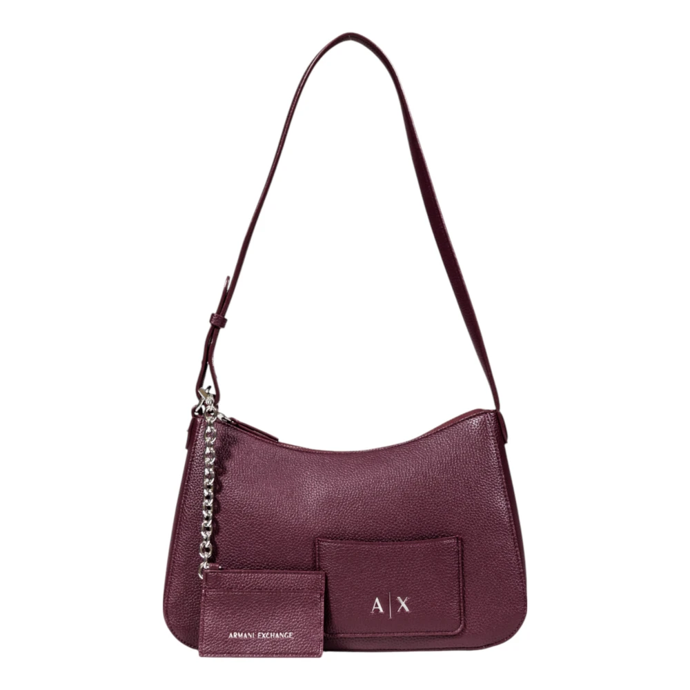 Armani Exchange Women's Red Modern Shoulder Bag With Adjustable Strap - Shoulder Bags - One Size - Bags