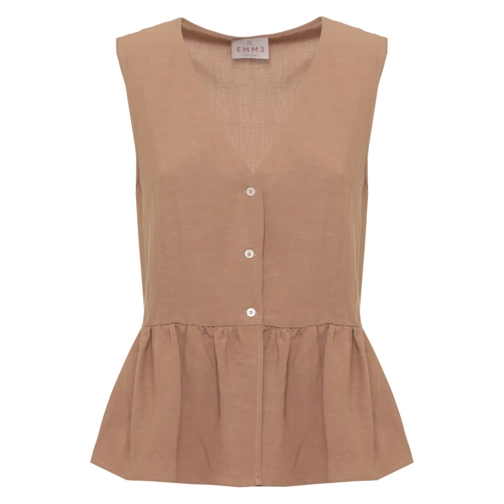 Marella Donna Marrone - Emme Top - Tops - M