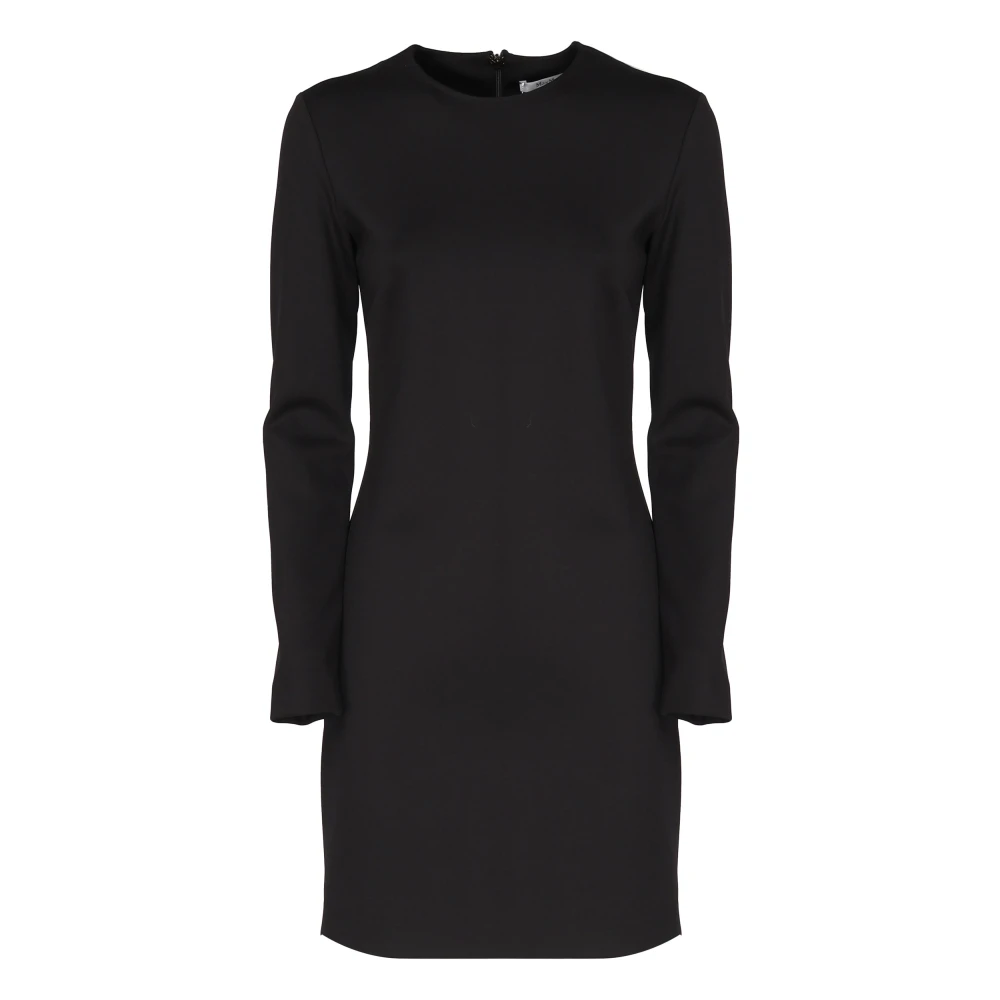 Max Mara Zwarte Bartolo Midi Jurk Vrouwen Black Dames