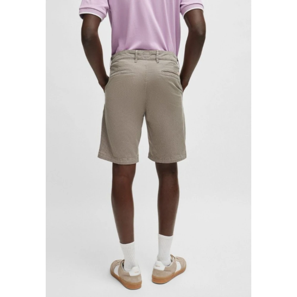 Hugo Boss Slim Chino Broek voor Mannen Beige Heren