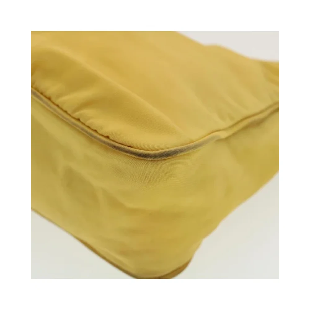 Prada Vintage Pre-owned Nylon prada-bags Yellow Dames
