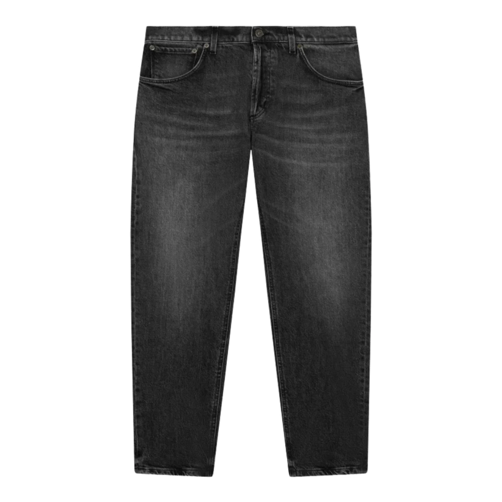 Dondup Herr Svart Jeans W33, Slim-Fit Jeans