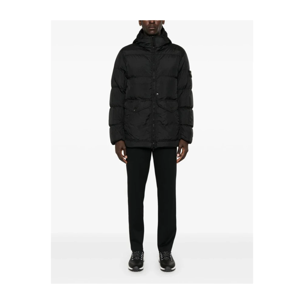 Stone Island Zwarte Casual Kledingcollectie Black Heren