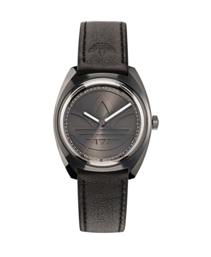 montre-a-quartz-adidas-en-cuir-noir
