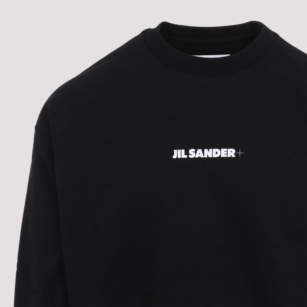 Jil Sander Zwarte Sweatshirt voor Mannen Black Heren