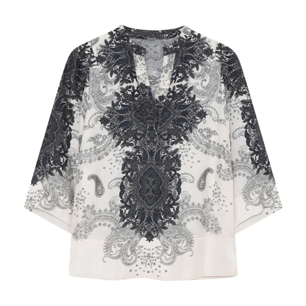 Gustav Neomi Blouse met Elegante Print Gray Dames