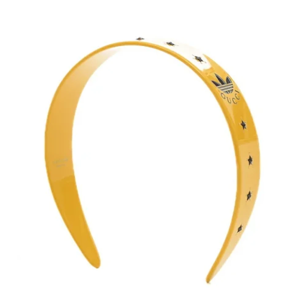 Gucci Vintage Pre-owned Plastic hair-accessories Yellow Dames