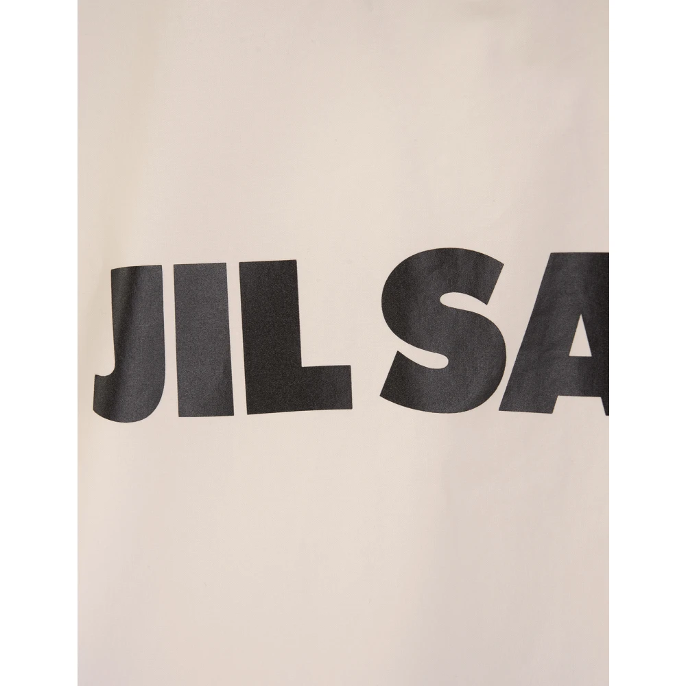 Jil Sander Verenkleurig Lichtgewicht Waterdichte Jas White Dames