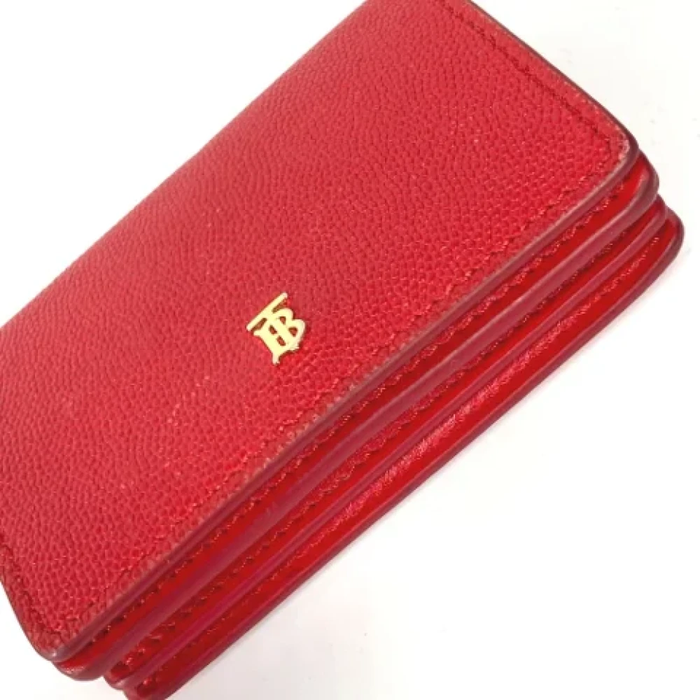 Burberry Vintage Pre-owned Leather wallets Red Dames