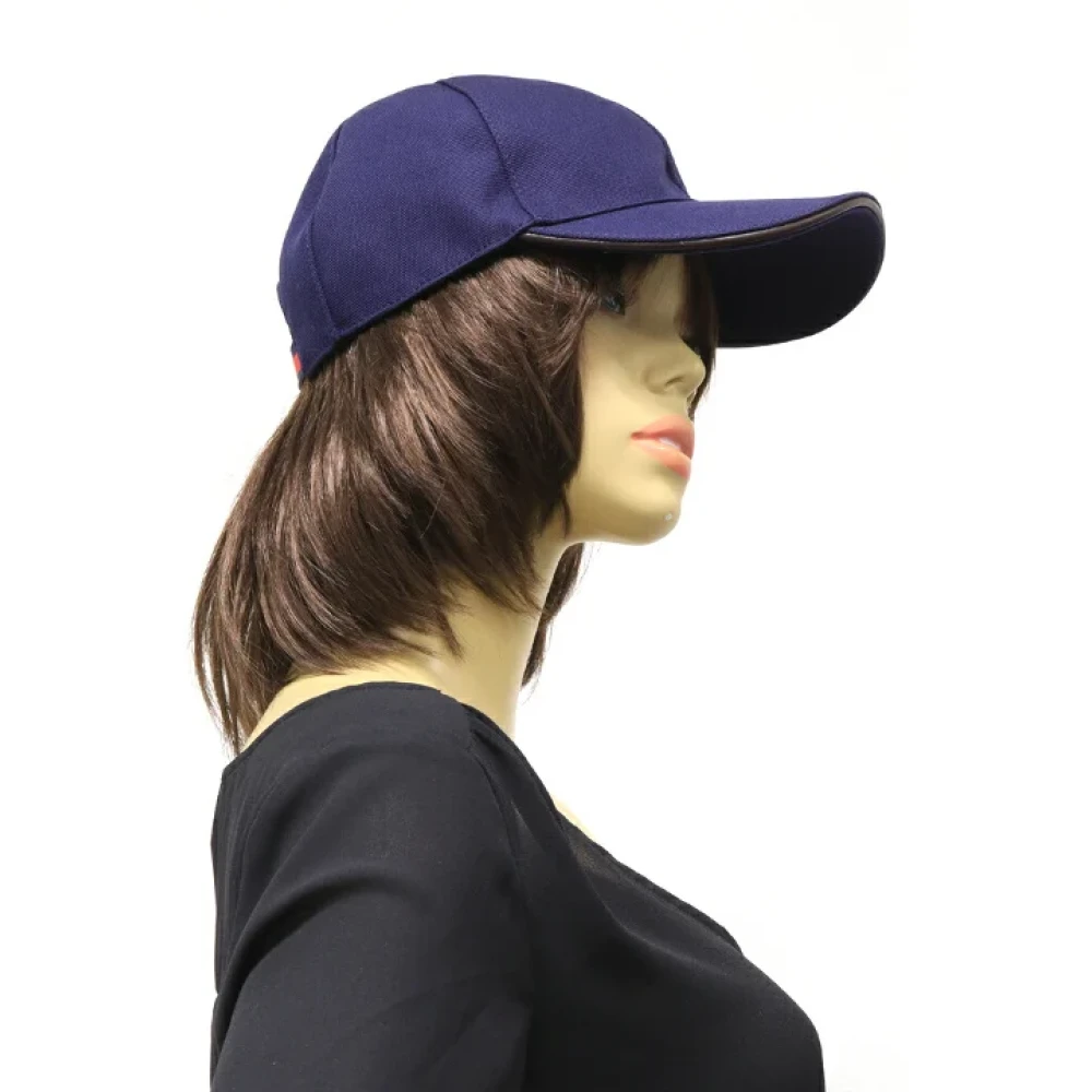 Gucci Vintage Pre-owned Canvas hats Blue Dames
