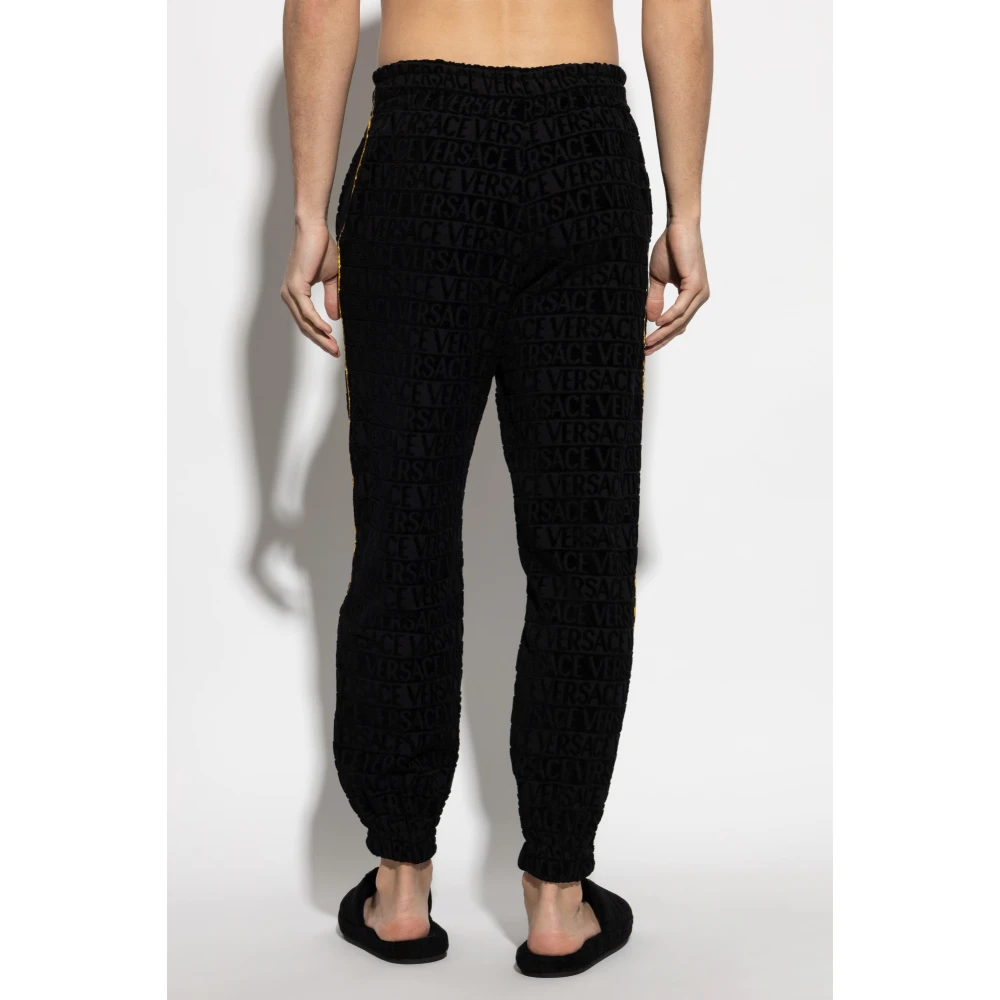 Versace Broek met logo Black Unisex