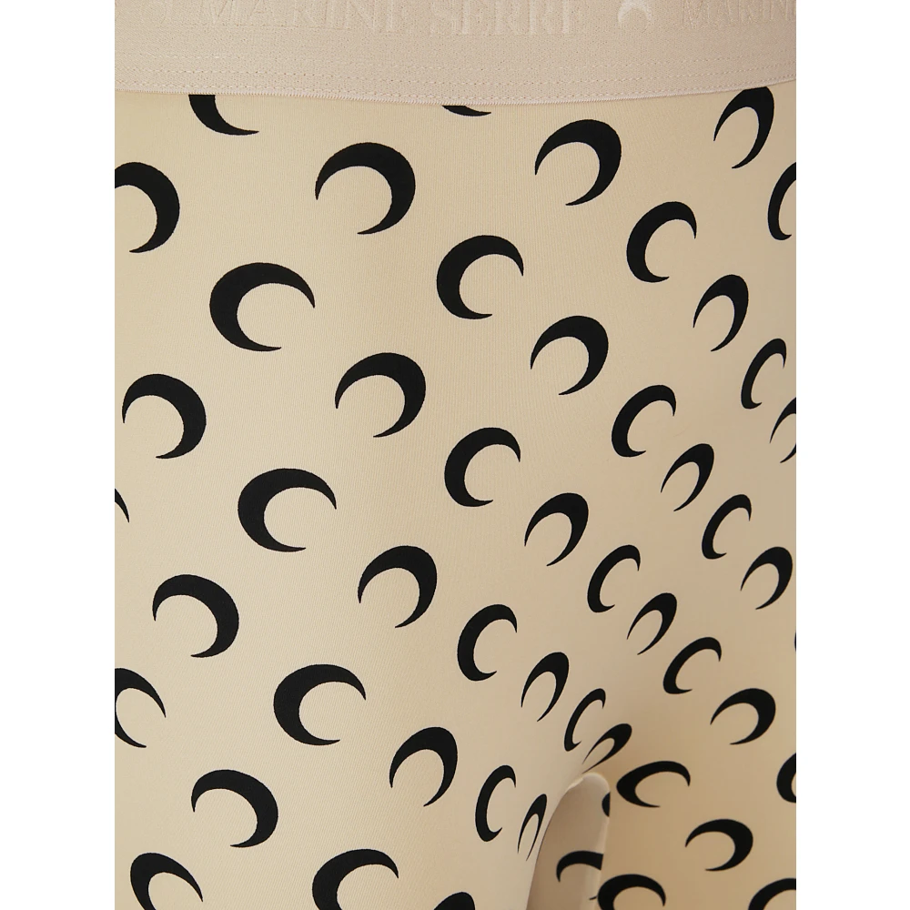 Marine Serre Maanprint Stirrup Leggings Beige Dames