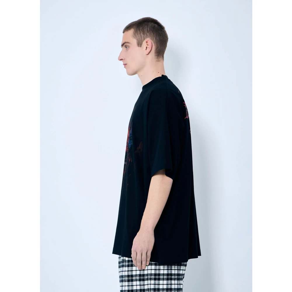 Vetements Death Metal Print Korte Mouw T-shirt Black Heren