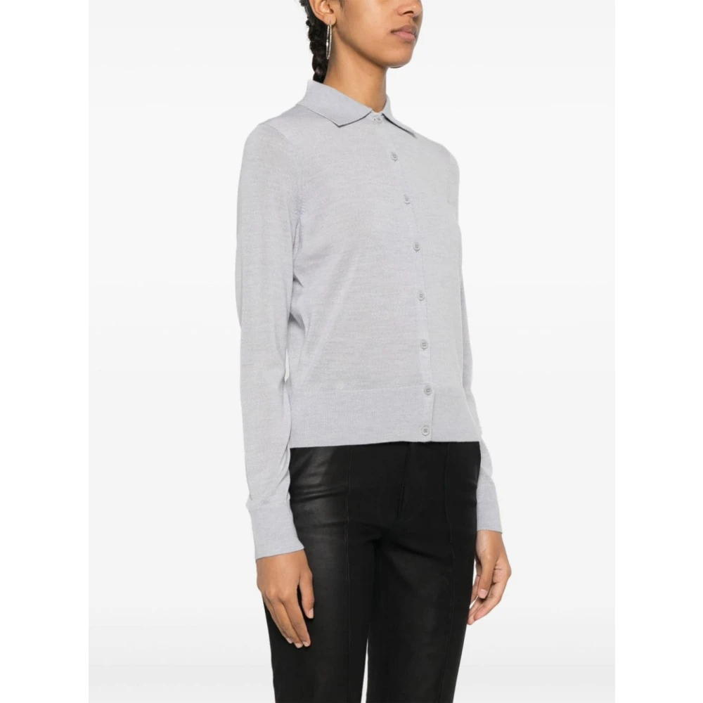 Calvin Klein Grijze Gebreide Kleding Aw24 Damesmode Gray Dames