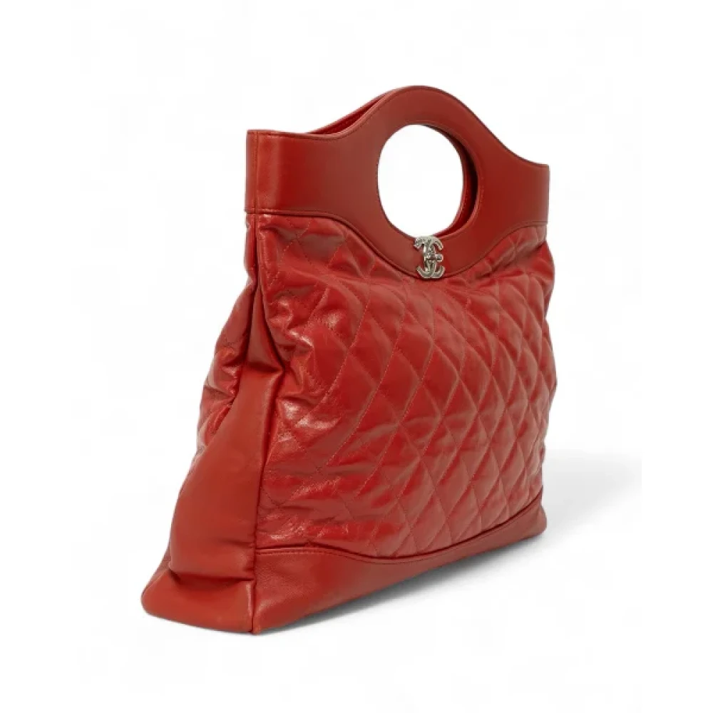 Chanel Vintage Pre-owned Canvas handbags Red Dames