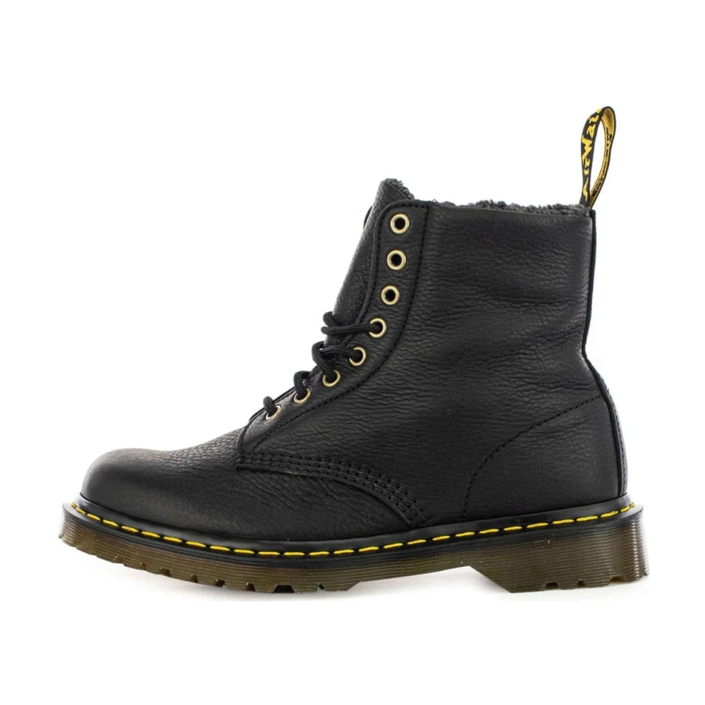 Dr. Martens Black Lace-Up Boots, Male, 9 Uk, Grizzly Ankle Boots